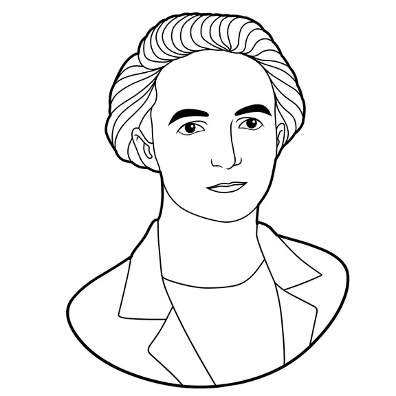 Portrait of Irène Joliot-Curie