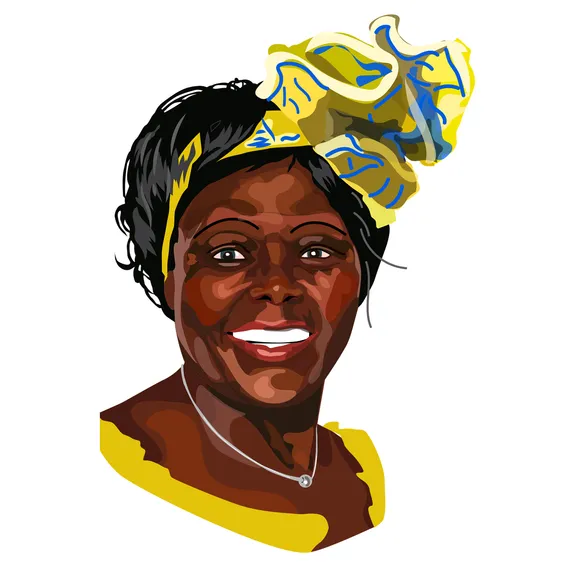 Portrait of Wangari Maathai